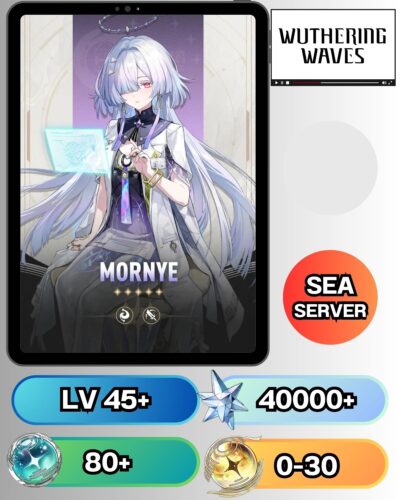 ID - WUTHERING WAVES  - [ เซิร์ฟเวอร์ SEA ] -  ตัวละคร  Mornye - เพชร 40000+
